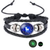 O1CN01RwPY8X1SrRixMh8Ym_2891982300-0-cib Wholesale Luminous 12 Constellation Time Gems Leather Bracelet