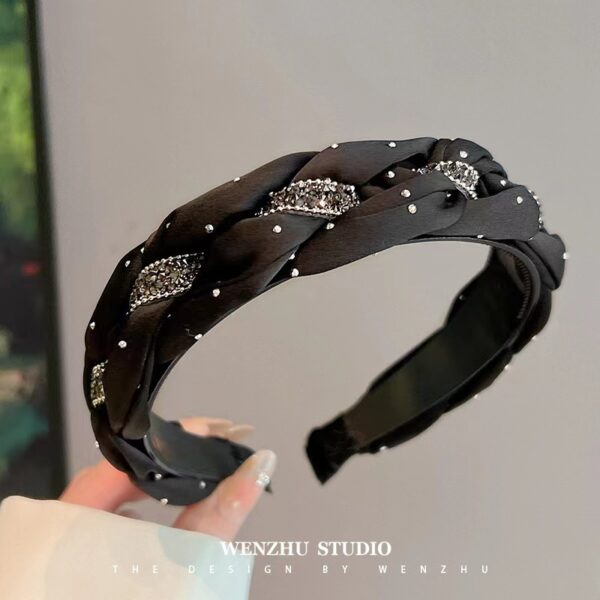 Wholesale Handmade Woven Rhinestone Crystal Headband