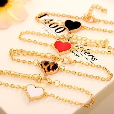 O1CN01S1TEMl1yaYrGzULXs_2215209296595-0-cib Wholesale White Four Leaf Clover Heart Love Bracelet