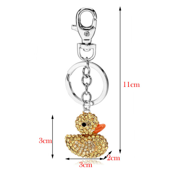 O1CN01S1Zy352FZxtuQbsPg_2575208895-0-cib Wholesale Little Duck Crystal Full Diamond Metal Keychain