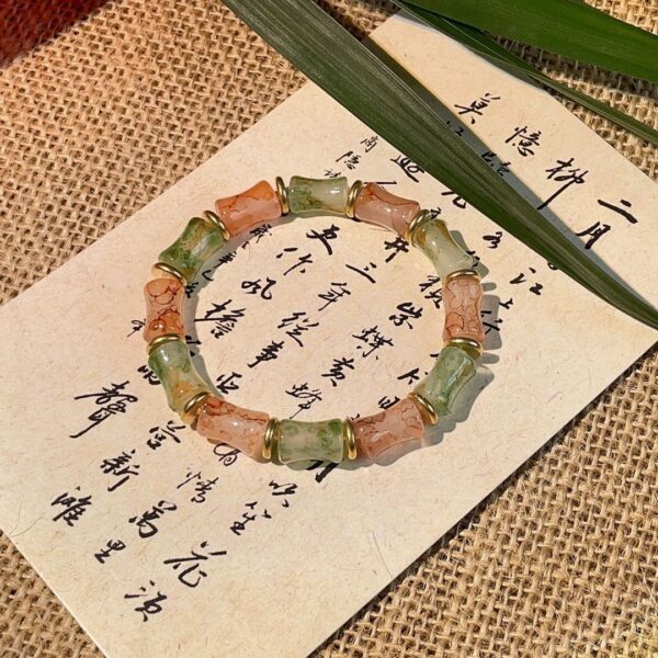 Wholesale Bamboo Crystal String Beads Bracelet