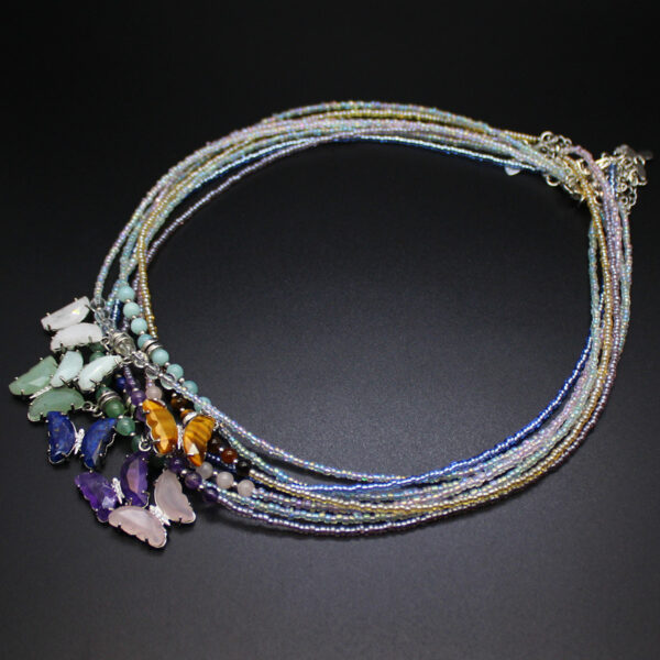 Wholesale Amethyst Butterfly Necklace