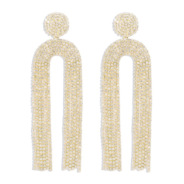 O1CN01S6lAgn1X6nZJDT59T_1768642875-0-cib Wholesale U-shaped Full Diamond Tassel Earrings