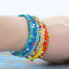 Wholesale Handwoven Waterproof Waxed Thread and Rice Beads Bracelet