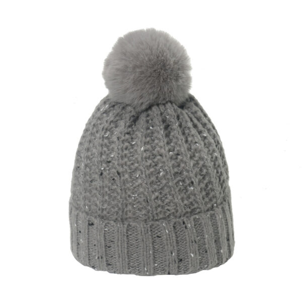 Wholesale Winter Beanie Blended Yarn Plus Velvet Thickened Knitted Hat
