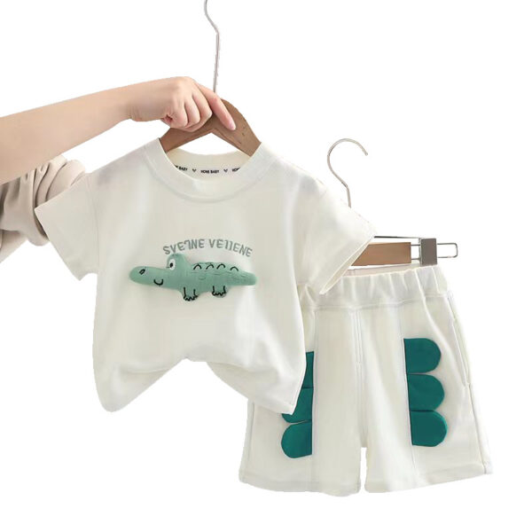 O1CN01S7wbK52NJUWImckYB_3163559942-0-cib Wholesale Baby Cotton Three-dimensional Printed Casual Shorts Set