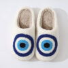 Wholesale New Devil's Eye Warm Winter Soft Sole Thickened Non-slip Cotton Slippers