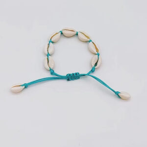 Peacock Blue Bracelet 7 Shell