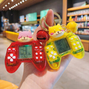 Wholesale Creative Cartoon Mini Game Machines Square Game Machines Plastic Keychains