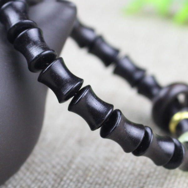Wholesale Luminous Beads Ebony Wood Bracelet