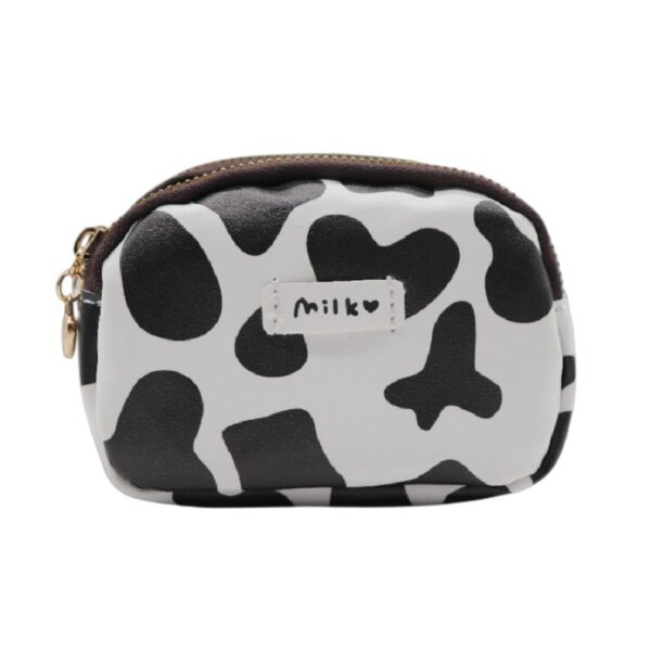 Wholesale Cute Cow Mini PVC Double Zipper Zero Wallet