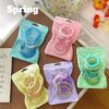 Wholesale Candy Colored Telephone Lines, Plastic Hair Rings