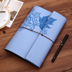 A5 large Kraft paper horizontal line inside page / Light Blue (Style Two)