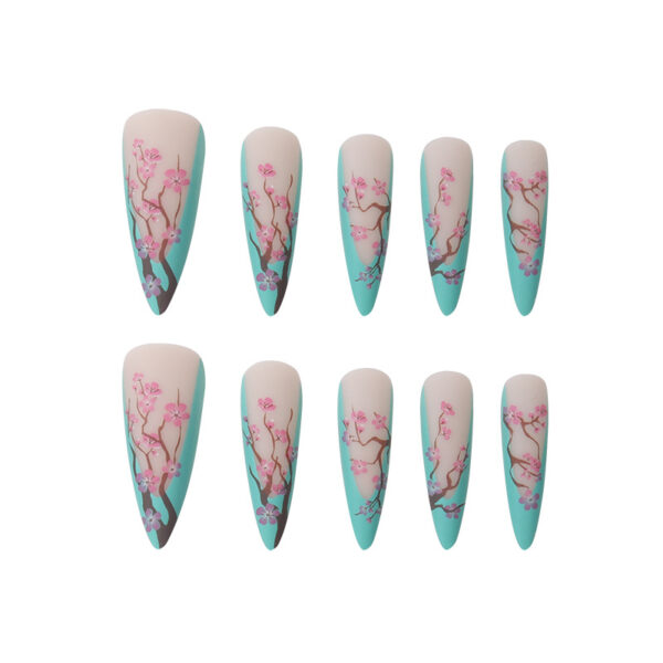Wholesale Chinese Style Plum Blossom Long Nail Stickers