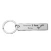 Wholesale Reminder I Love You Dad Mom Stainless Steel Keychains