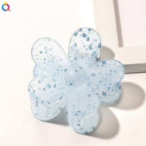 Color leopard point large flower hairpin-Blue / Factory direct sales