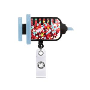 Wholesale Acrylic Hollow Quicksand Needle Tube Retractable Key Chain