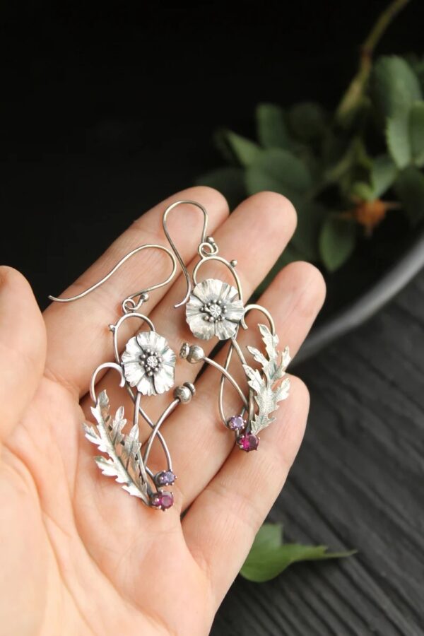 O1CN01SHhzT41TI0hbdP39q_2206709272358-0-cib Wholesale Multicolor Floral Alloy Earrings
