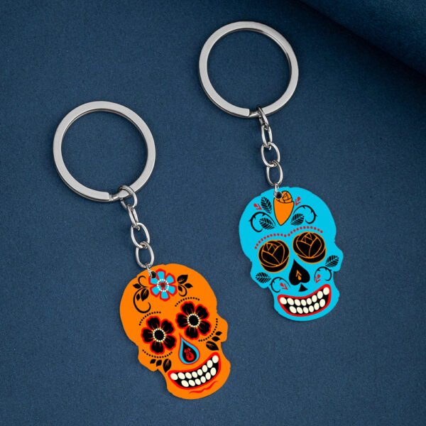 Wholesale Stainless Steel Skull Keychain