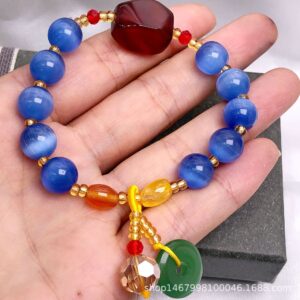 Blue string peace buckle