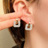 O1CN01SKdnlv24GlRKLqYCq__3880997364-0-cib Wholesale Jewelry Inlaid Zircon Square Copper Earrings