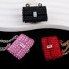 Wholesale Heavy Industry Chain Bag with Fully Drilled Straight Hole Beads