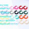 Wholesale Candy Color Twist Wreath Spray Painted Acrylic Earrings