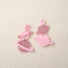 Wholesale Pink Planet Acrylic Earrings