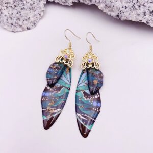 Green painted-gold foil