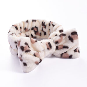 33#Beige leopard print (bow headband)