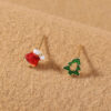 O1CN01SQ28qz28eobDlIfCN_2674547958-0-cib Wholesale Christmas Colorful Mini Gloves Christmas Tree Stud Earrings