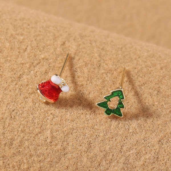 O1CN01SQ28qz28eobDlIfCN_2674547958-0-cib Wholesale Christmas Colorful Mini Gloves Christmas Tree Stud Earrings