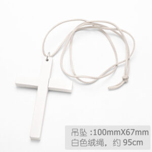 White cross + white velvet rope