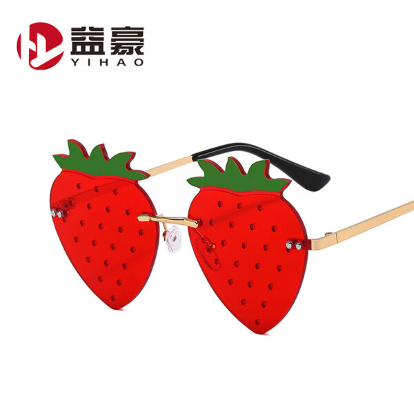 O1CN01SRbUmT1LDsCM1eLcQ_2207131381266-0-cib Wholesale PC Frameless Strawberry Ladies Sunglasses