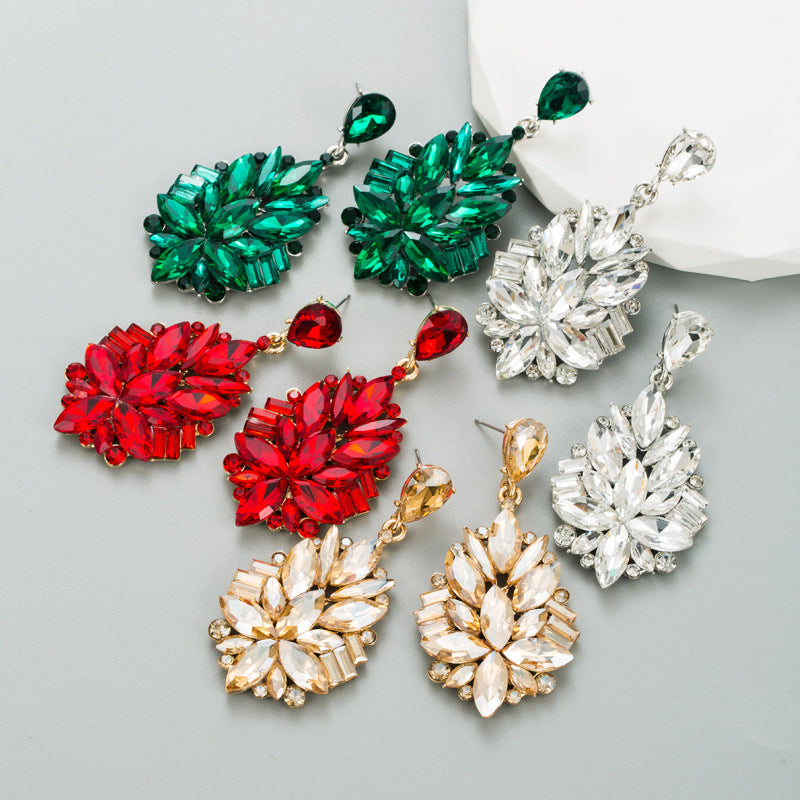 Wholesale Alloy Diamond Retro Style Earrings