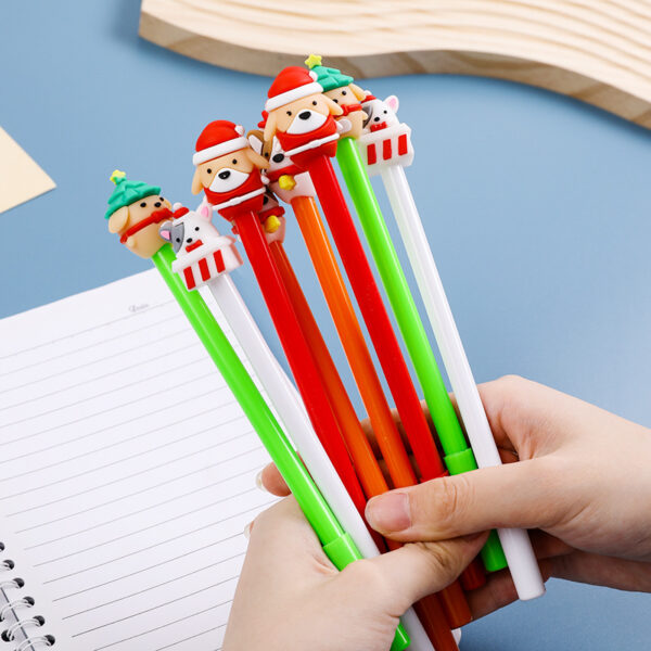 Wholesale Plastic Animal Shape Christmas Gel Pen