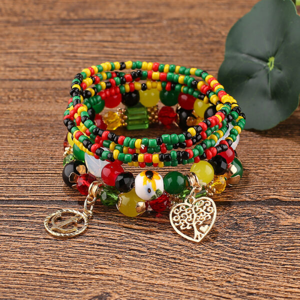 Wholesale Cute Pendant Multilayer Beaded Bracelet