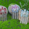 Wholesale Natural Crystal Hair Comb Hair Clips