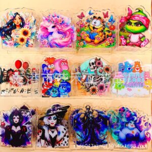 Wholesale Cross-border Hot Hot Series Pen Conveyor Pencil Case Acrylic TK Chattering Pencil Case Creative Gift Cosmetic Case 10cm