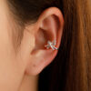 Wholesale U-shaped Dragonfly Copper Earrings