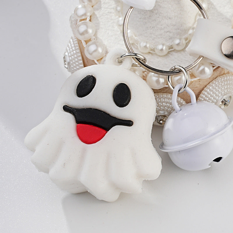 Wholesale Metal Ring Decoration Ghost Keychain