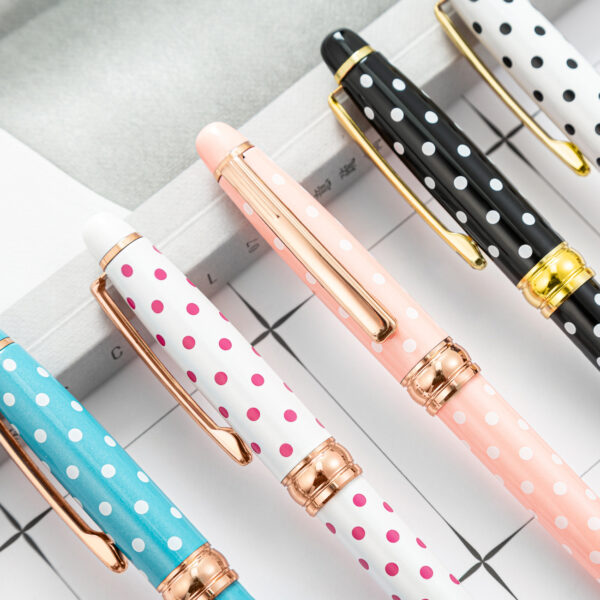 O1CN01SajkkI1cHOaAJZAoe_933993575-0-cib Whoelsale Pens Cute Dot Metal Pen Fashionable Office Pen