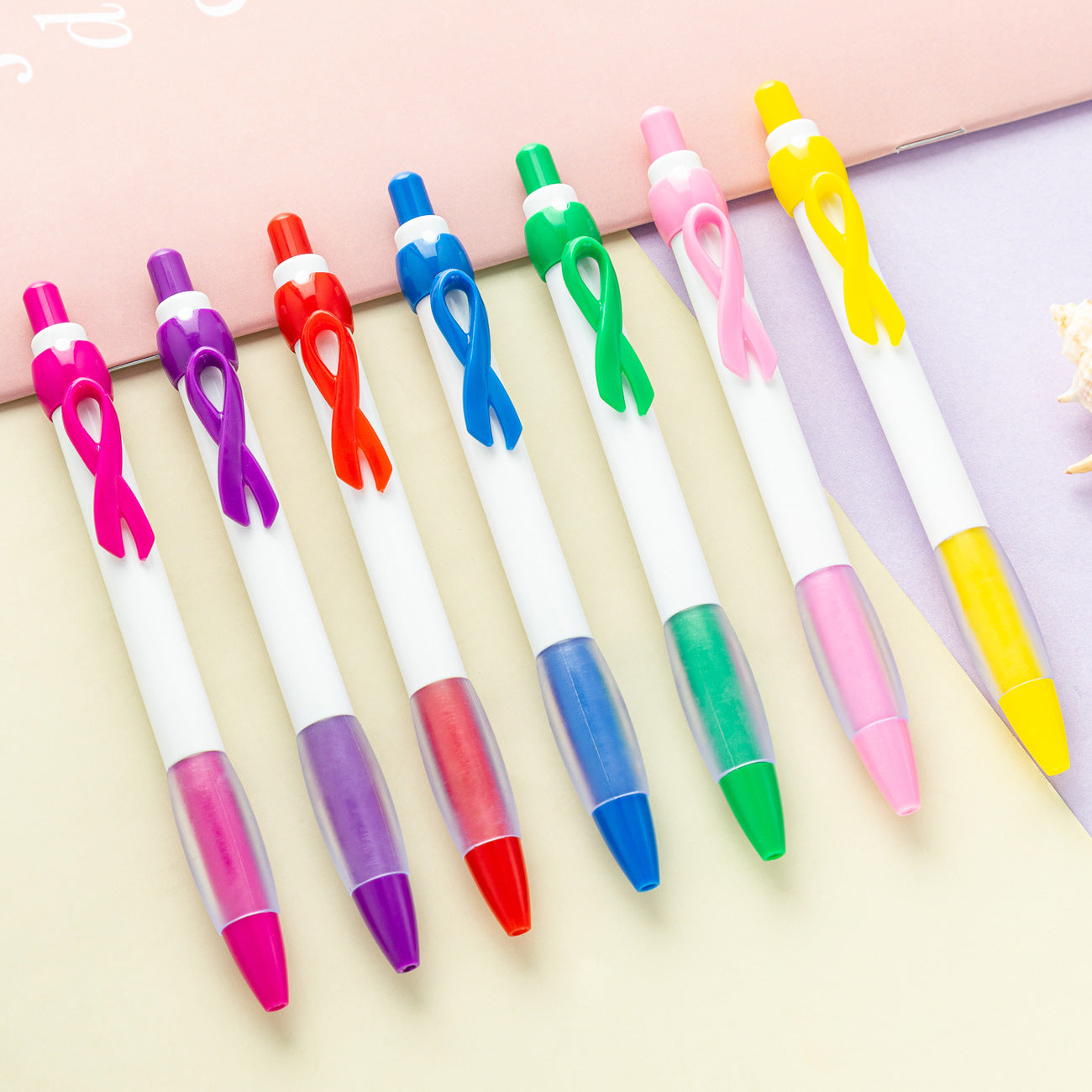 Wholesale Plastic Ribbon Pen Holder Ballint Pen