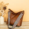 Wholesale of Large Capacity Retro Wide Shoulder Straps, Soft Leather Crossbody Shoulder Bags