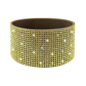 Gold diamond/brown cup sleeve