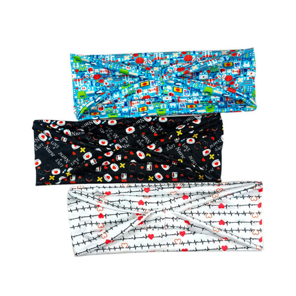 Wholesale Milk Silk Printing Medical Fabric Headband