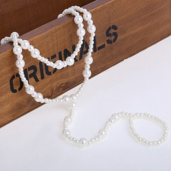 Wholesale Pearl Anklet Ring Set of Two