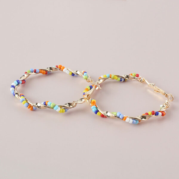 Wholesale Vintage Bohemian Style Rice Bead Earrings