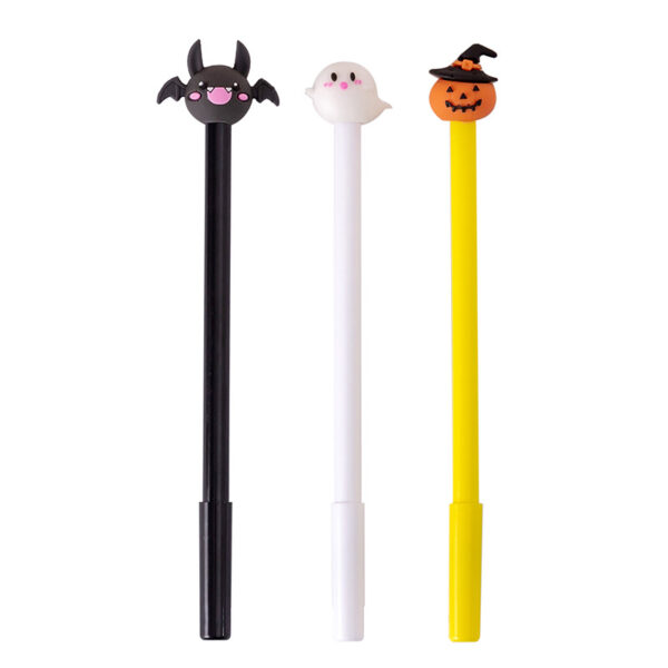 Wholesale Pumpkin Lantern Bat Ghost Halloween Plastic Gel Pen