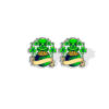 Wholesale St. Patrick's Day Shamrock Heat Shrink Sheet Acrylic Earrings